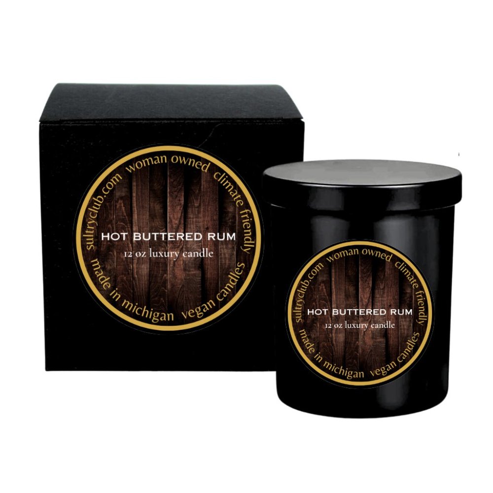 Buttered Rum Luxury Candle 12 Oz